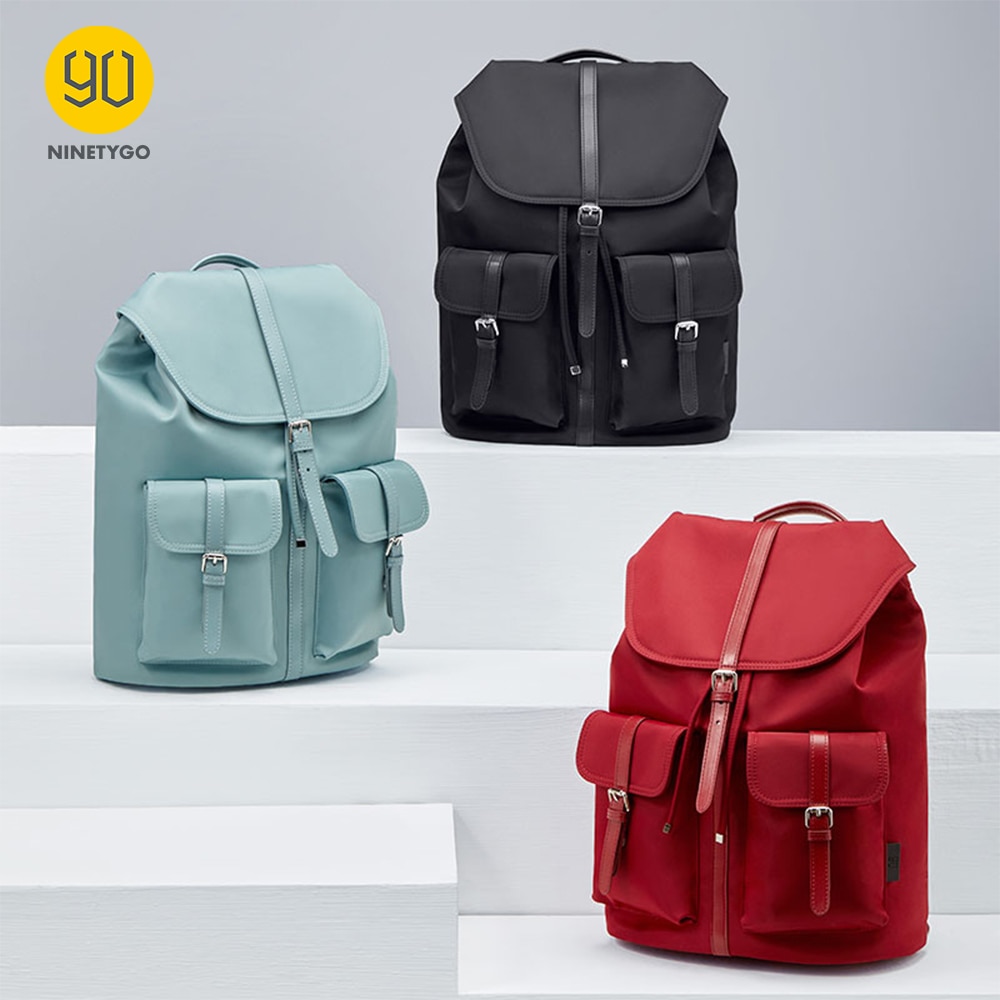 NEUE NINETYGO 90Spaß Pendler Nylon Damen Rucksack Frauen 14 Zoll Laptop Wasserdicht Stil Nylon Tasche