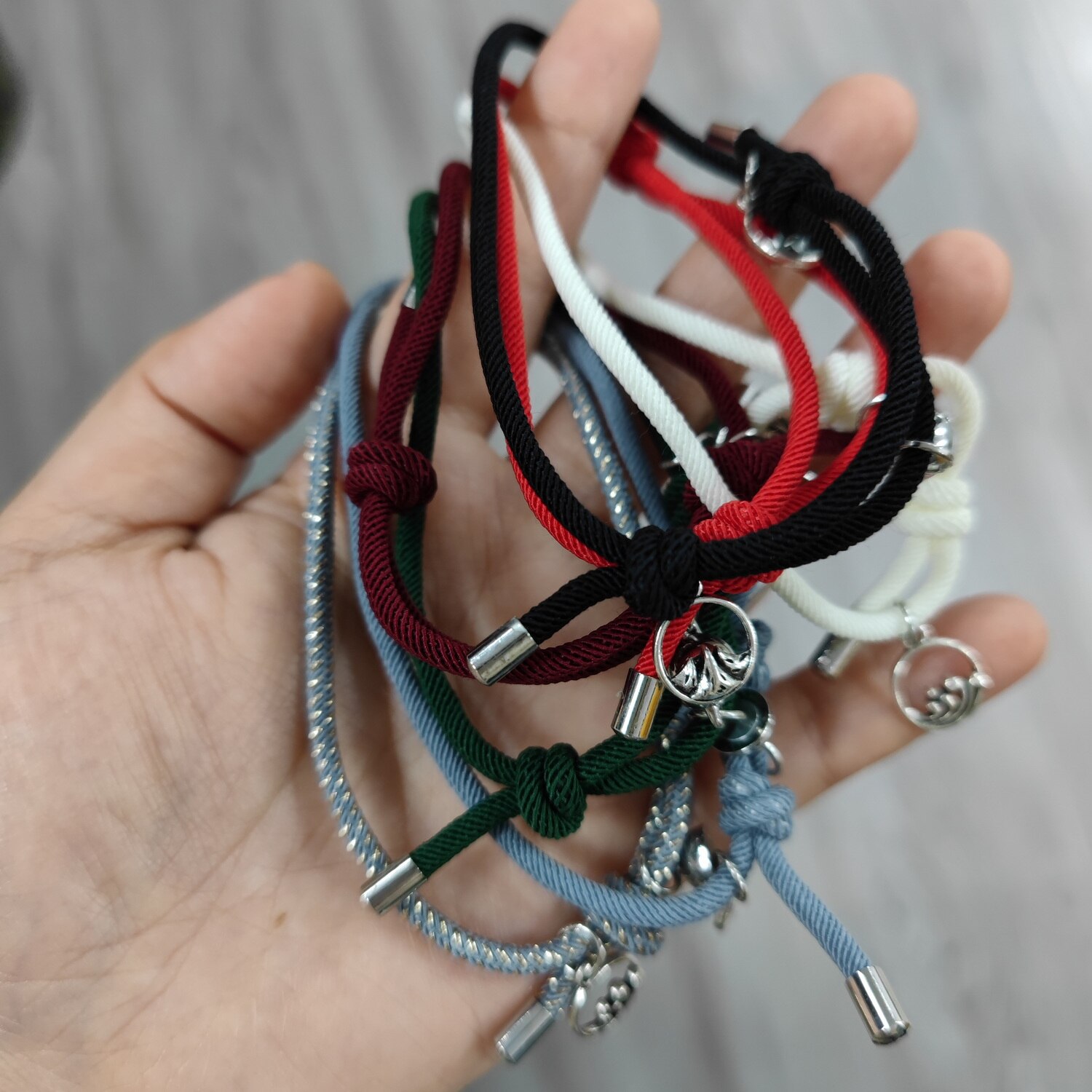 Aantrekkelijke Handgemaakte Armband Vrouwen Mannen Paar Charm Vrouwelijke Mannelijke Magneet Bal Gekoppeld Vriendschap Sieraden