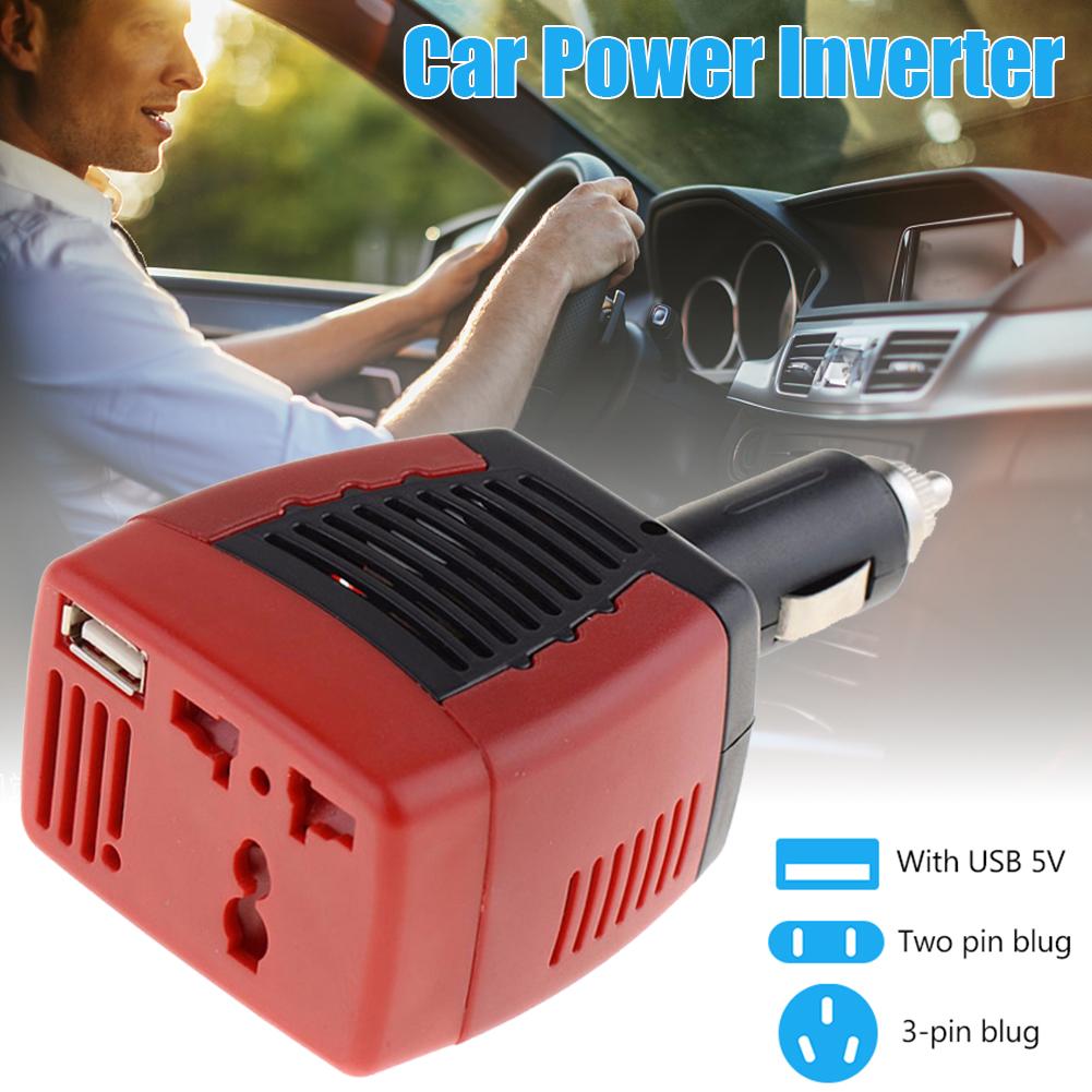 Universal Car Power Inverter Converter Adapter USB 2.1A 150w DC 12V AC 220V For Mobile Phone Laptop Notebook Cigarette Lighter