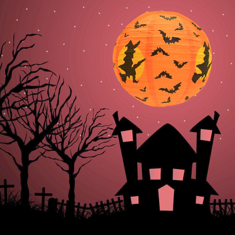 Festival Lantern Halloween Paper Pumpkin Hanging Lantern Diy Party Decor Scary for Christmas Wedding Birthday Party