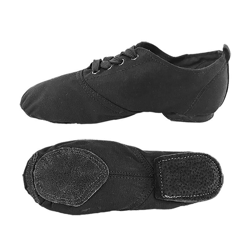 Woman Lace Up Canvas Dancing Shoe Ballet Pointe Sneakers for Women Men Women' Canvas Dance Jazz Shoes