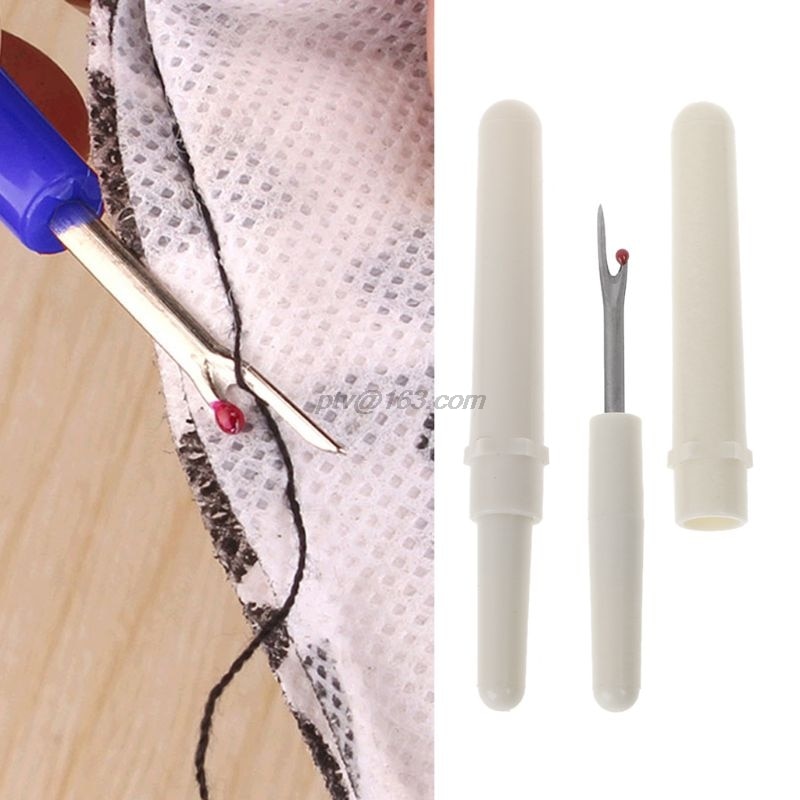 2pcs Sharp Seam Ripper Cross Stitch Unpicker Sewing Craft Tool Plastic Handle Thread Cutter