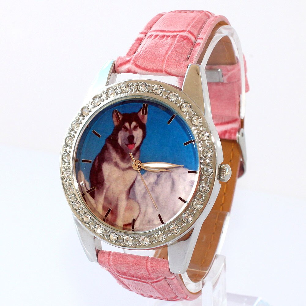 Luxury Leather Women Men Wolf Watches Wristwatch Bracelet Female Round Clock Quartz Watch Men Boy Student Watches