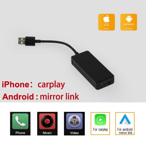 Rhythm 2 din android car radio carplay dongle USB carplay tuner support iPhone Android auto stick hands free function: CarPlay Mirror Link
