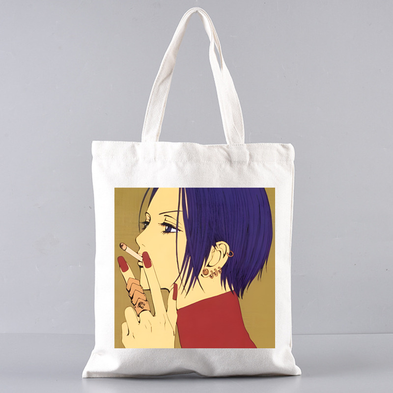 Black Stones NANA Osaki Japanese Anime Tote Set - Women's Spacious Shoulder Bag with Easy Access & Matching Clutch Pouch