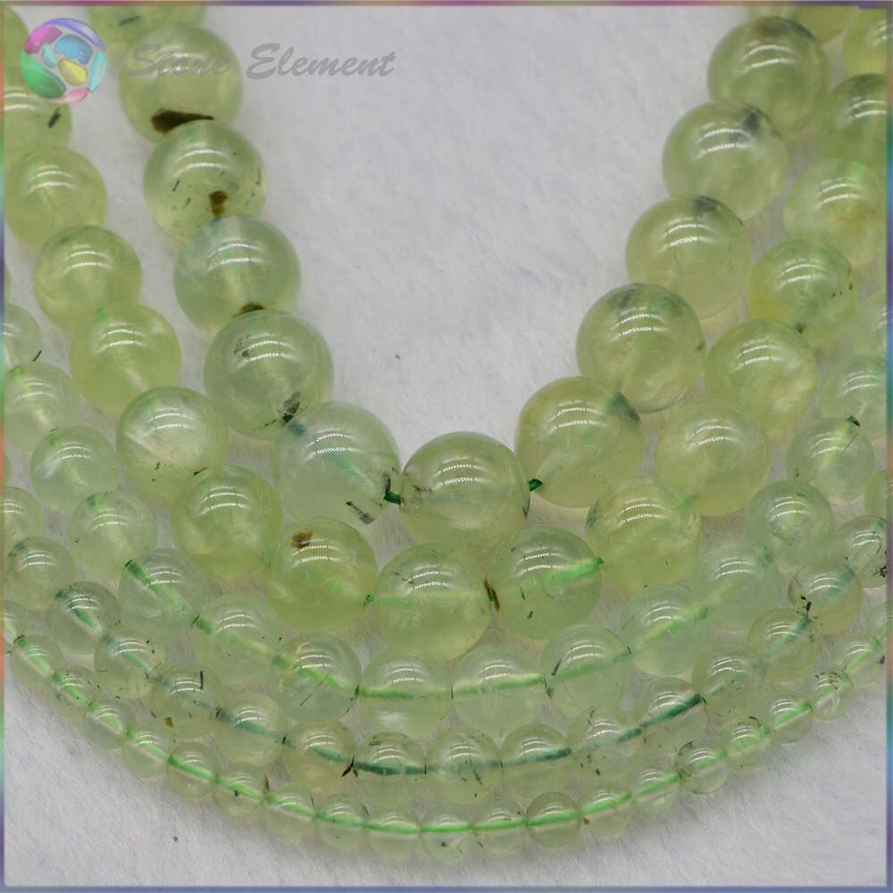 Gute Natürliche Prehnite Lose Runde Perlen 4mm, 6mm, 8mm, 10mm, 12mm