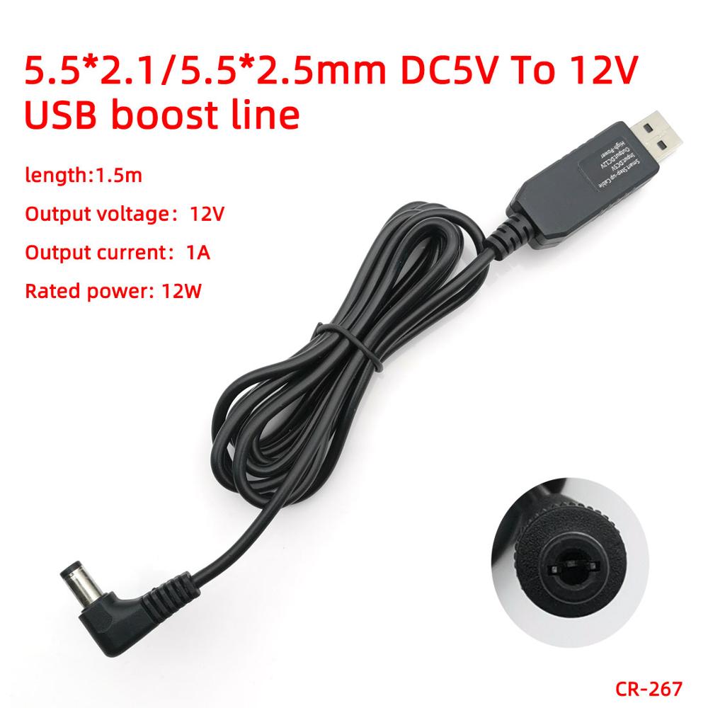 USB Energie Schub linie DC 5V zu 9V 12V Schritt BIS Modul USB Konverter Adapter Kabel draht 5,5*2,1/5,5*2,5/4,0*1,7/3,5*1,35mm Stecker
