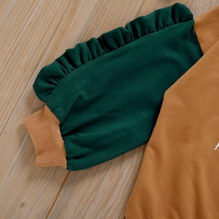 Citgeett Autunno Bambini Dei Ragazzi Delle Ragazze di Autunno Della Camicia Girocollo Manica Lunga casuale Del Fumetto patchwork Primavera T-camicia