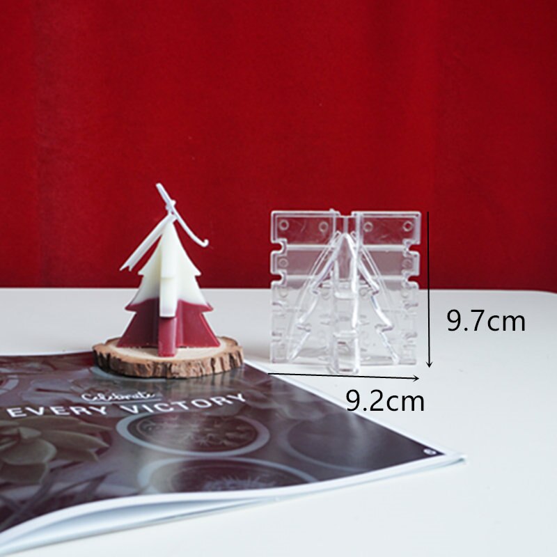 MILIVIXAY moules à bougies en plastique | 1 pièces, moules à bougies pour la fabrication de bougies, pilier/carré/cylindre/boule, artisanat Bougie: 18