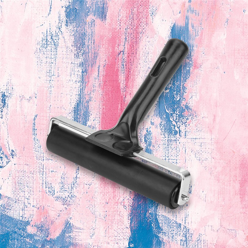 Børster fnug fjerne ruller gummi brayer rulle kunst blæk maleri printfremstilling rulle stempling værktøj 15 cm sweater barbermaskine bærbar