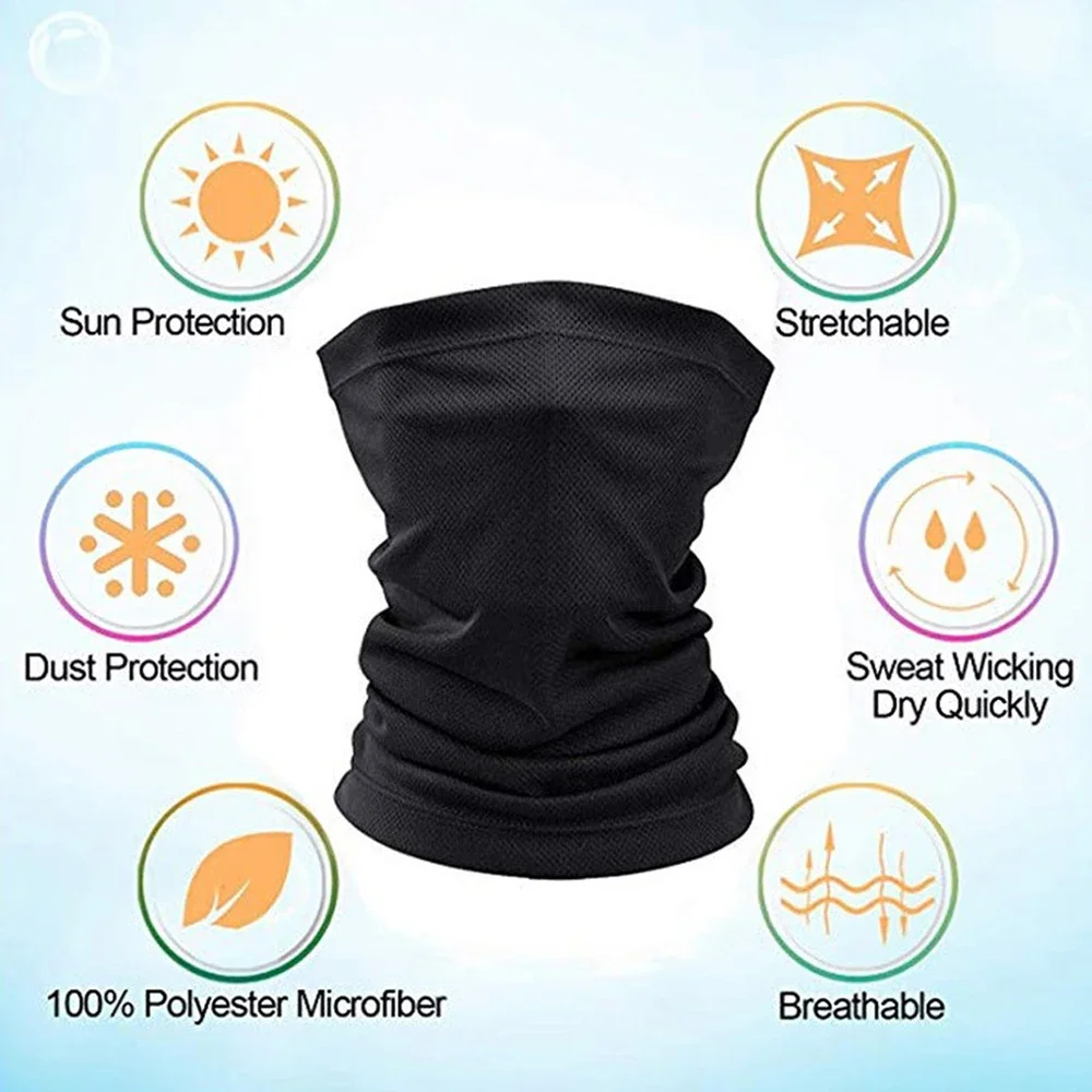 Foulards de randonnée cache-cou masque facial hommes femmes sans couture Bandana Rave visage couverture écharpe masque cagoule bandeau tête enveloppement chapeaux