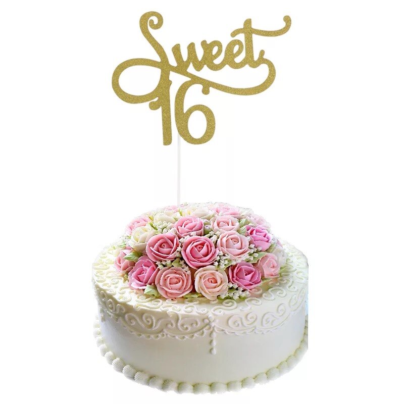 Sweet 16 Party Decorations Supplies Sixteen Birthday Decorations 16 Years Birthday Number Foil Balloons