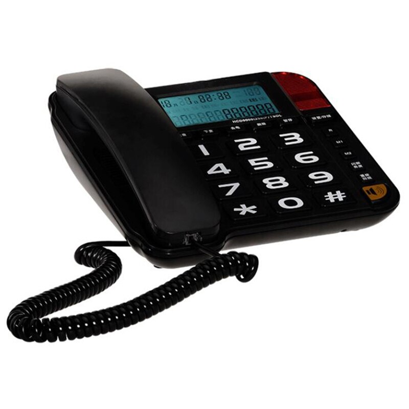 Bedrade Vaste Telefoon Voor Thuis Ouderen Telefoon Met Grote Knop, Caller Id, Versterkt Speakerphone Voor Senioren, speed Dial