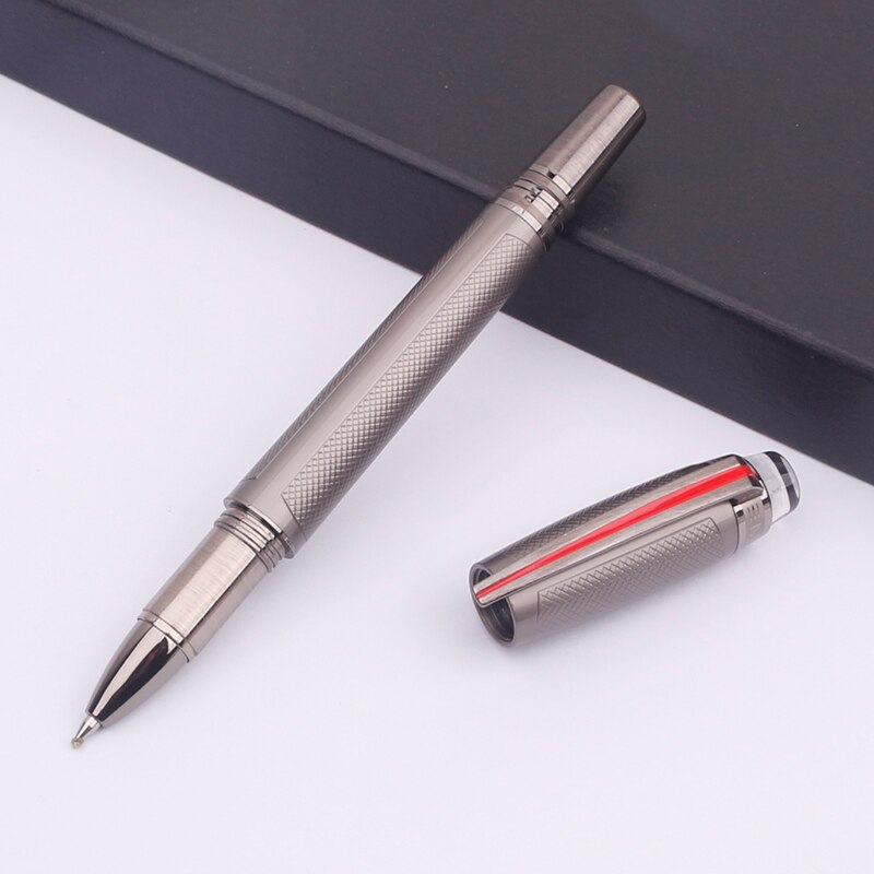 Luxury Mon Ballpoint Pen MB Blanc Rollerball Ball Point Pens PVD-plated Fittings Office Supplies Christmas Box Packaging: 2 / With box