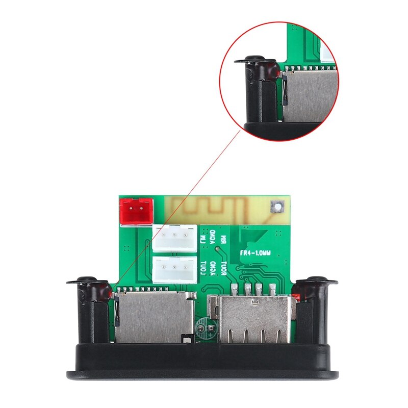 Mp3 dekoderkort bluetooth 5.0 12v bil o modul mini dc wma usb fm tf radio til bil  mp3 tilbehør