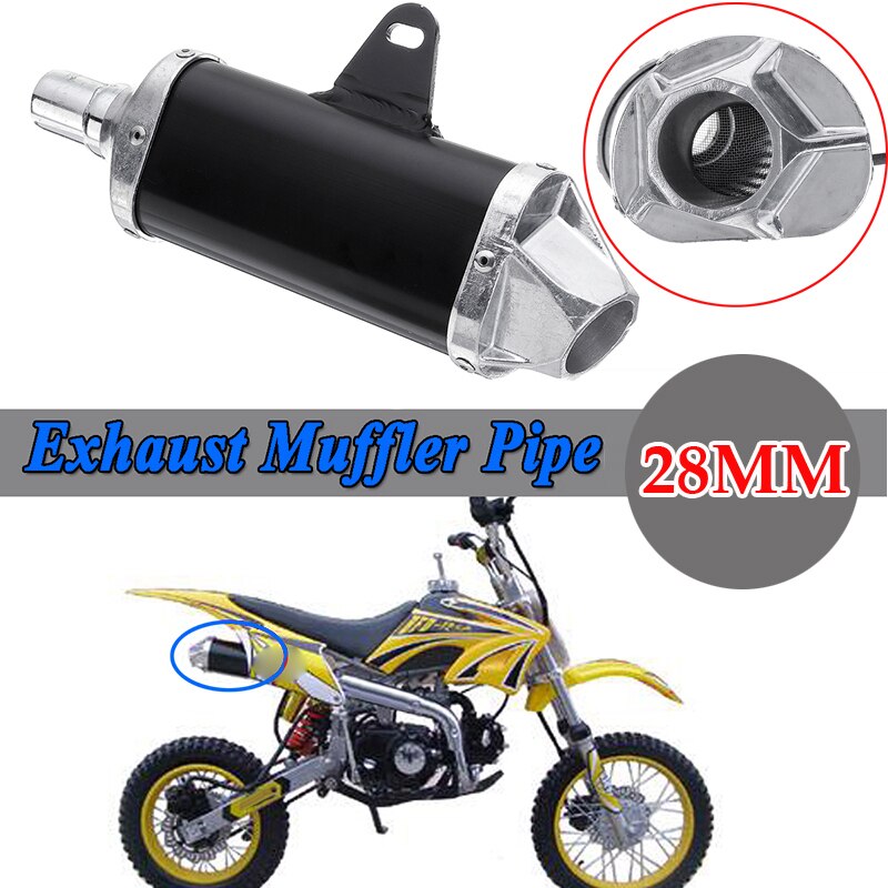 Aluminum Alloy Exhaust Muffler Pipe ATV For 50cc 110cc 125cc 140cc 150cc Useful Durable Practical