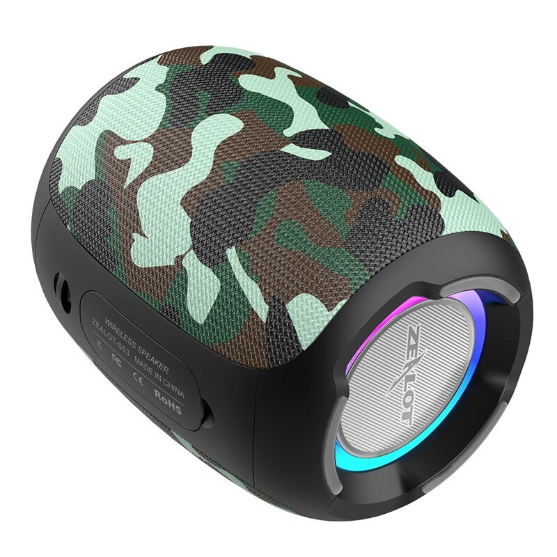 Draagbare Draadloze Mini Bluetooth Speaker Waterdichte Subwoofer Luidspreker Kolom Hifi Lossless Geluidskwaliteit Stereo: Camouflage