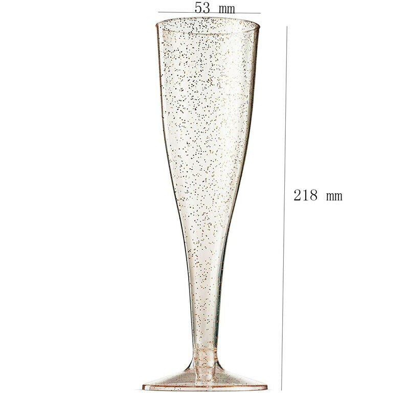 5PCS Wijnglazen Champagne Fluiten Plastic Glazen Party Herbruikbare Voor Bar Decoratie