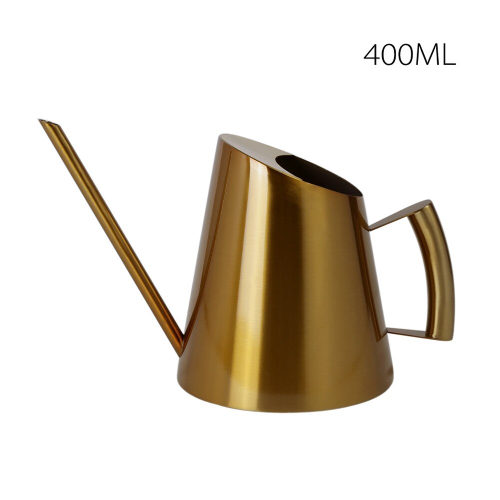 Konewka ze stali nierdzewnej rośliny bonsai ręczny pojemnik na wodę z długa wylewka kryty odkryty podlewanie roślin kwiat narzędzie ogrodowe: A4 400ML