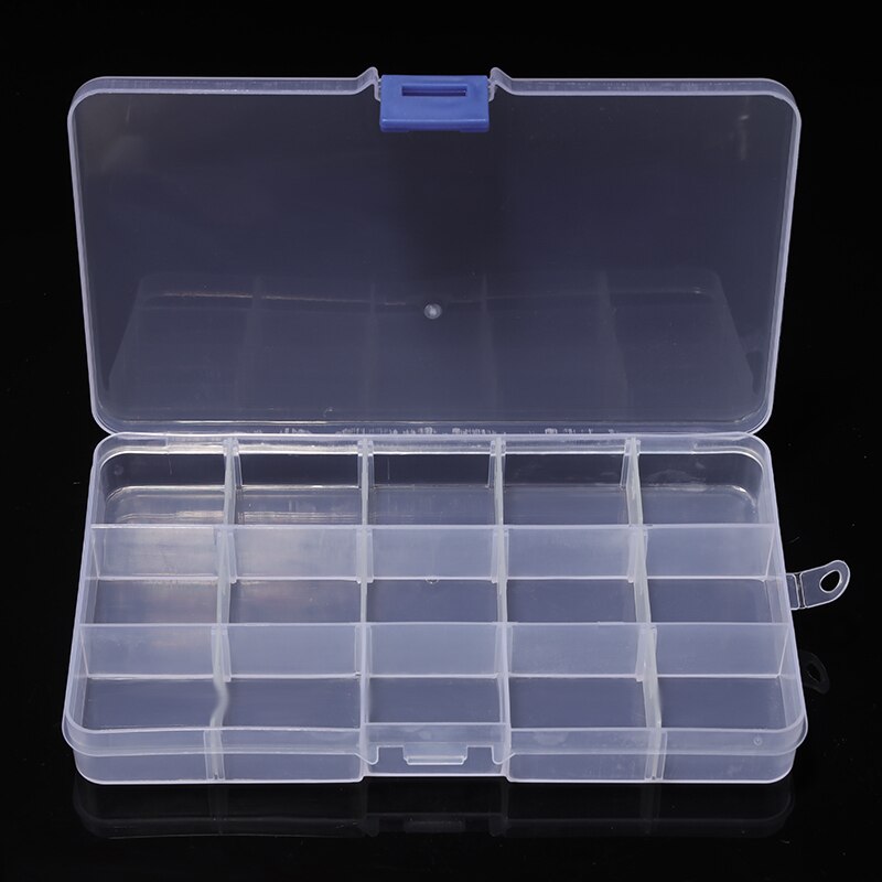 10/15/24 Cells Transparent Storage Box Organizer Case Storing Plastic Box Jewelry Beads Pill Screw Organizador Waterproof