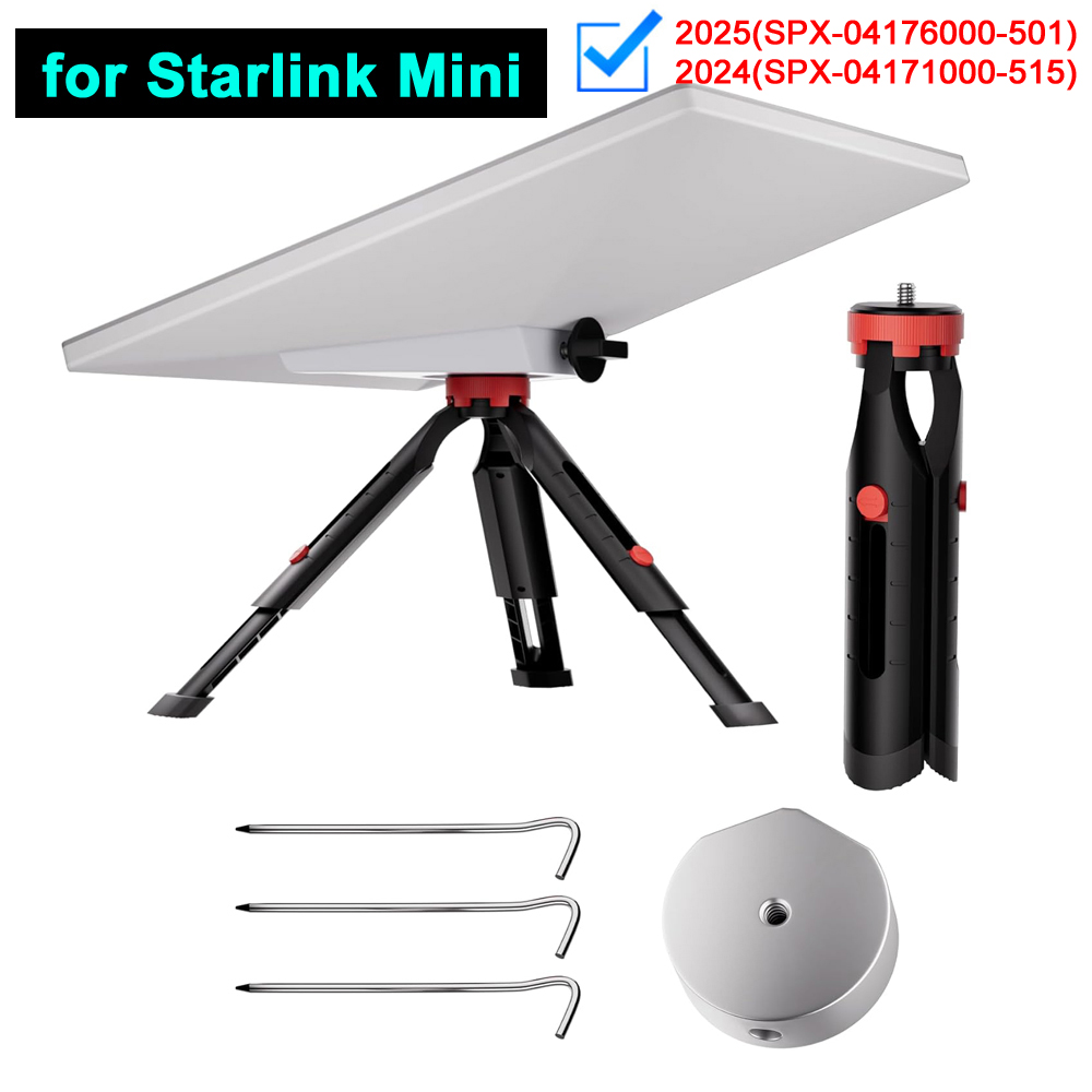 Para starlink mini tripé de chão com adaptador de alumínio 3 peças suporte ao ar livre para starlink mini acessórios