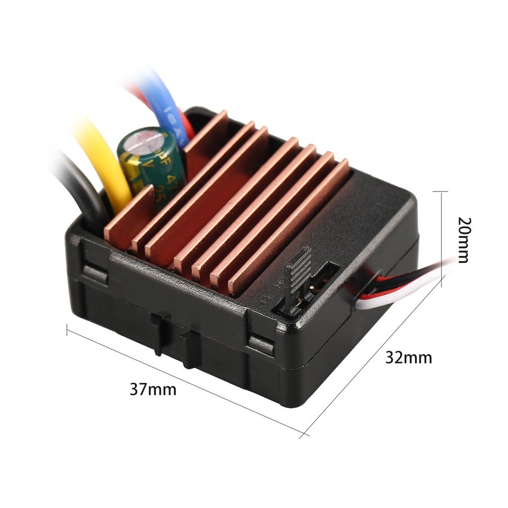 540 55T/80T Brushed Motor 60A ESC with 5V/2A Brushed ESC BEC for Axial SCX10 RC4WD D90 1/10 RC Crawler Off-road Climbing Car fz