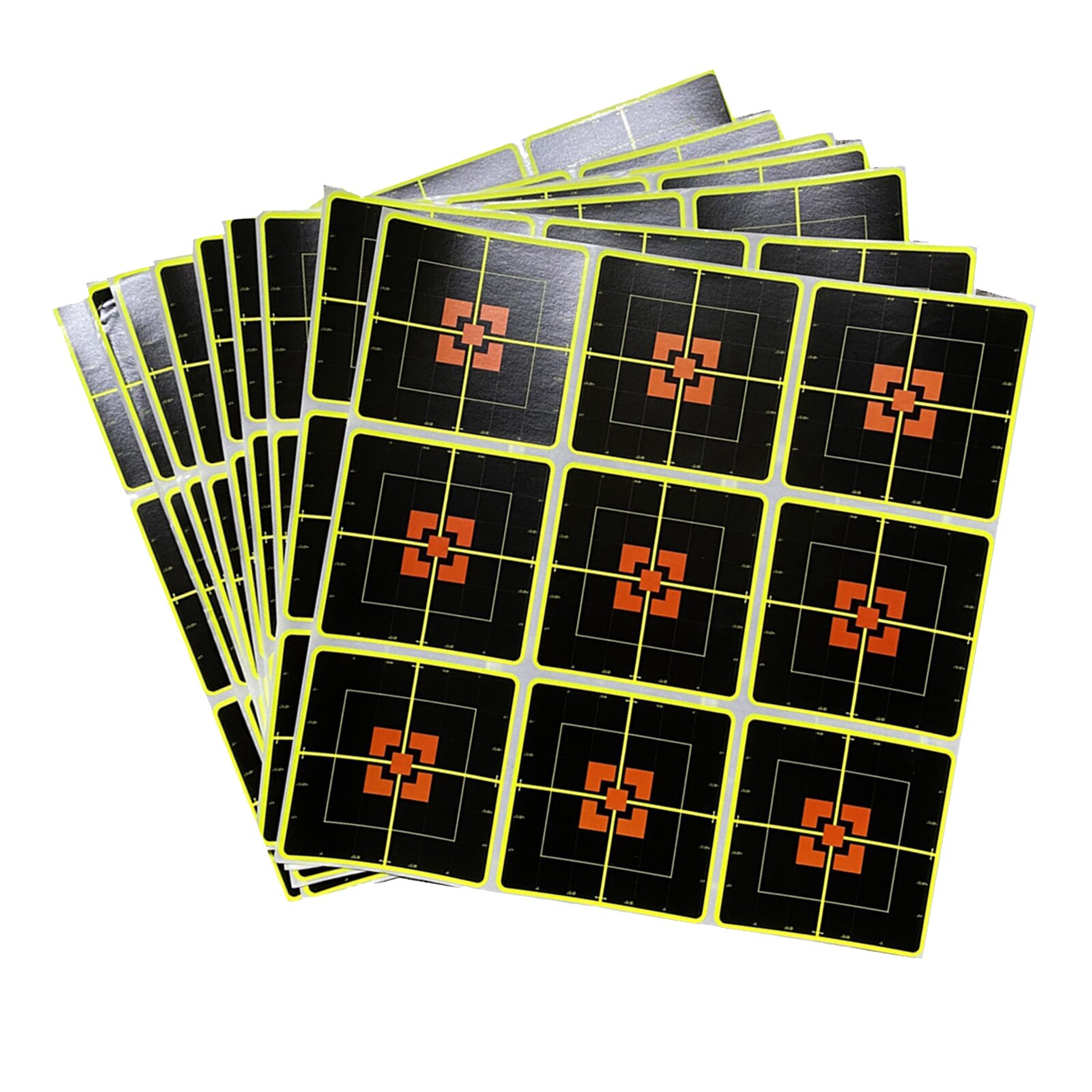 10 Pcs Target Practice Reactive Splatter Glow Shot Paper Stickers for Indoor & Outdoor