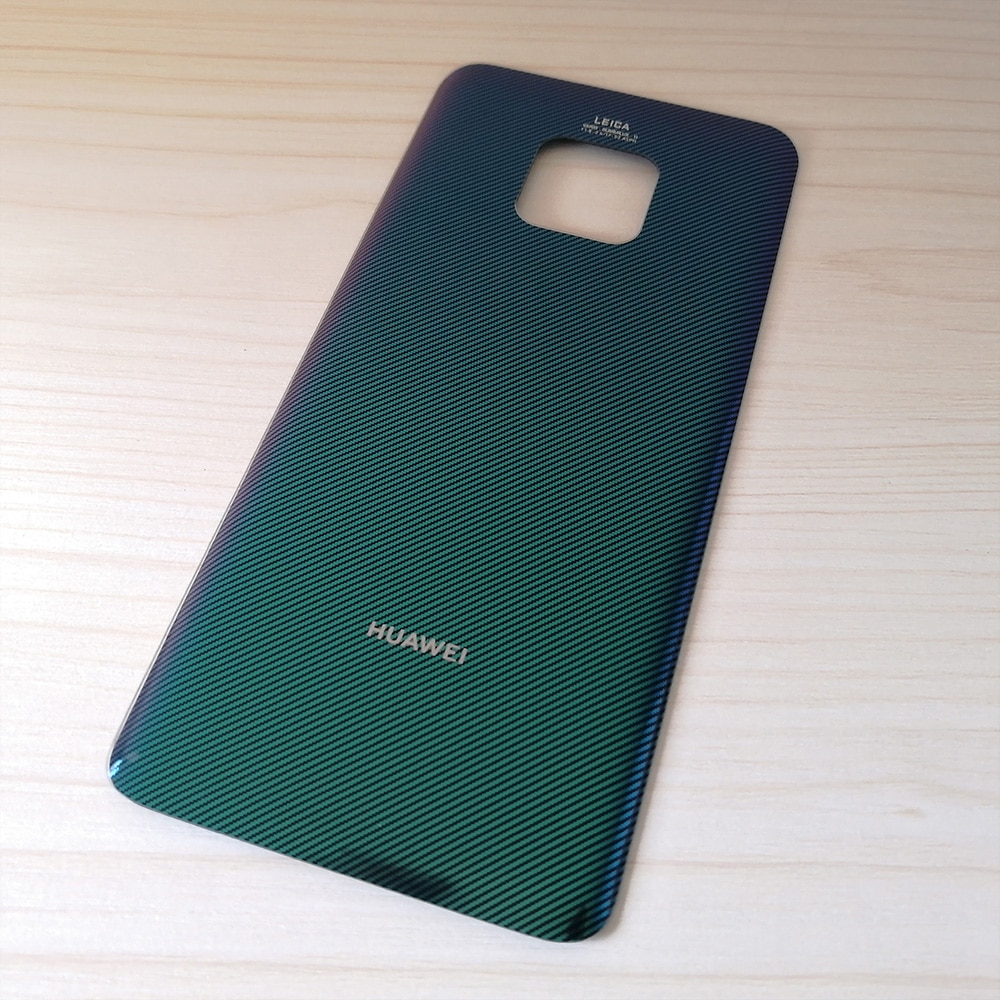Original mate 20 pro skal till huawei mate 20 pro baksida glas reservdelar batteridörr riktigt med lim: Green mate 20 pro