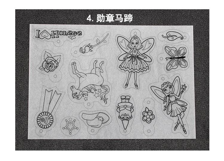 5 teile/los Shrinky Dinks Wärmeschrumpfende Blatt Mit aufbringen Füllung Schrumpfen papier Für DIY Scrapbooking accesssories Dekor: 4