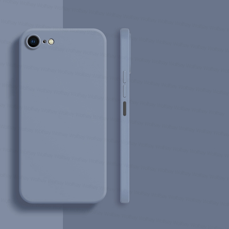 For iPhone 8 Case For iPhone SE 7 8 Plus Cover Case Luxury Shockproof Soft TPU Liquid Silicone Phone Back Cover Case