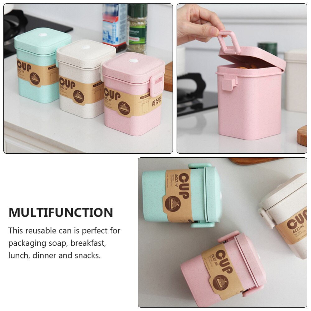 Breakfast Storage Cup Soup Porridge Holder Microwavable Heating Food Container