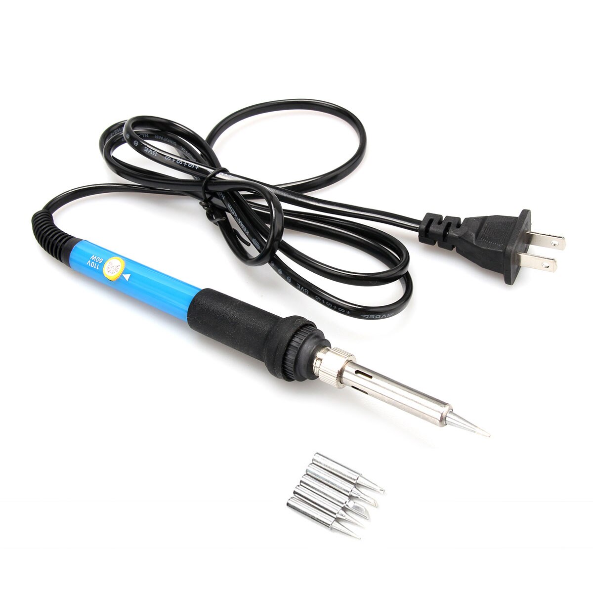 EU/US plug 60W 220V Temperature Adjustable Electric Welding Solder Soldering Iron Rework Station Handle Heat Pencil Tool set: US plug