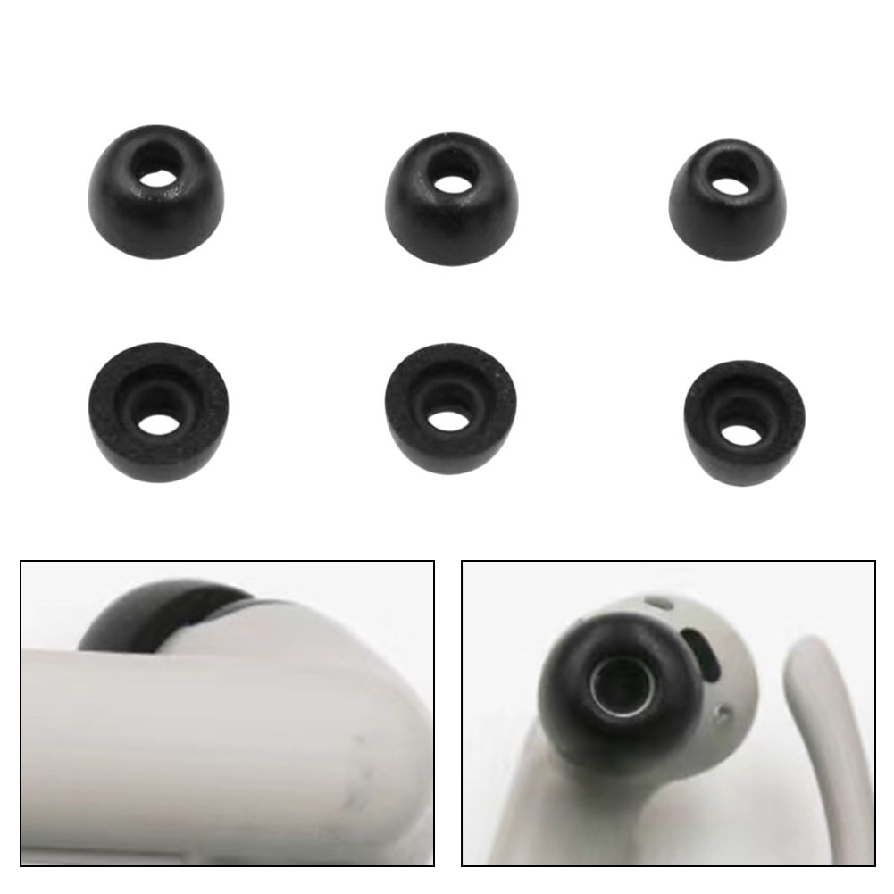 Zachte Memory Foam Oordopjes Voor Powerbeats Pro 2 Zwart Comfortabele Oordopjes In-Ear Covers Oortelefoon Vervanging Pads Accessoires