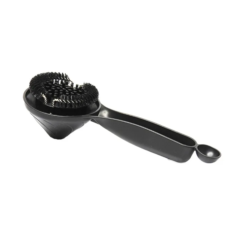 Coffee Machine Brush Cleaner 58mm Removable Group Head Cleaning Brush Barista Accessories Coffee Maker Kitchen Cleaning Tools: Light Grey