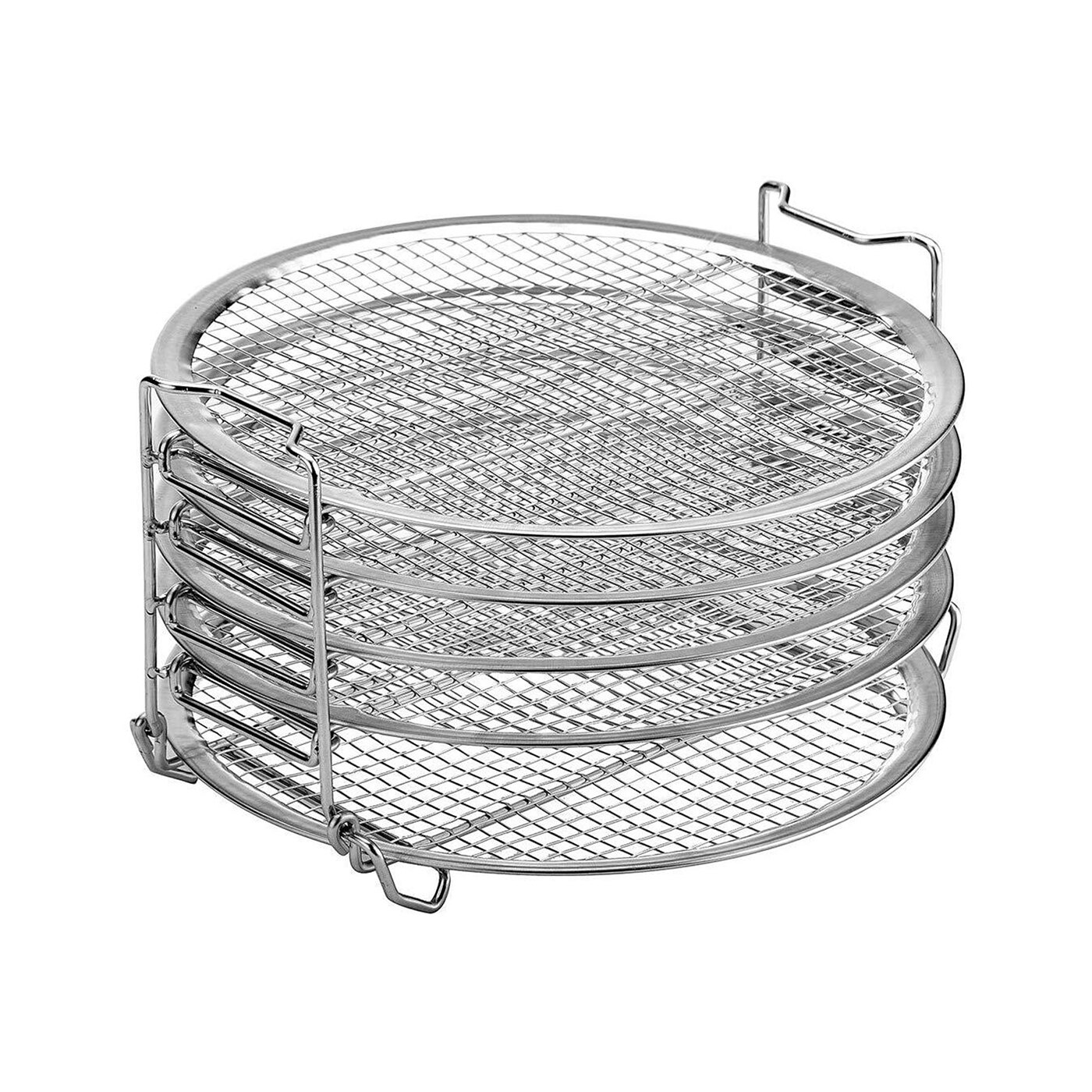 5Pcs Dehydrator Rack Stainless Steel Stackable Instant Pot Stand Air Fryer Accessories Easy Setup Pressure Cooker Kitchen Tools: Default Title