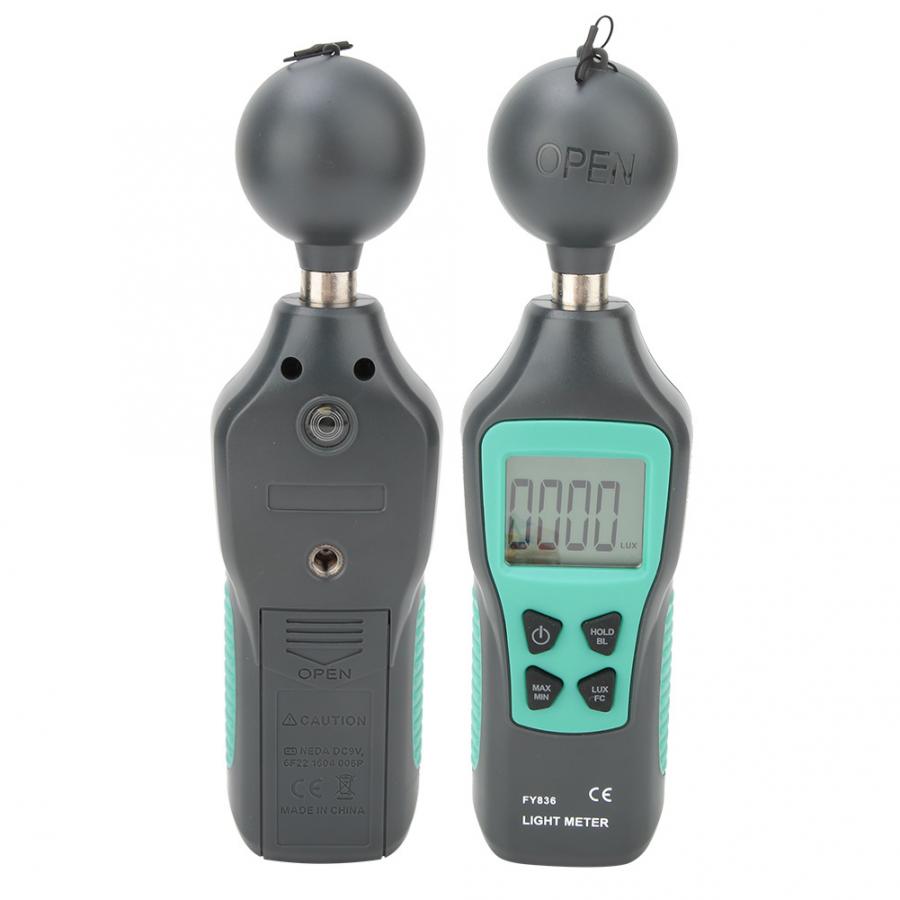 Mini Digital Luxmeter 0-200000 LCD Display Handheld Illuminometer Luminometer Photometer Digital Light Meter