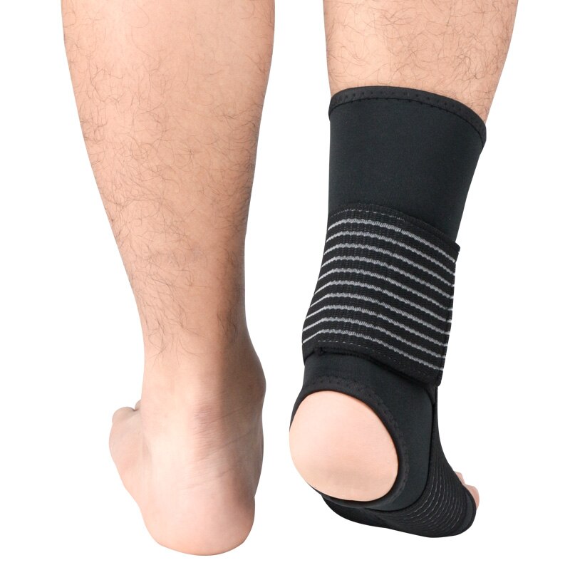 2Pcs Sports Compression Ankle Brace Strap Support 3D Weave Elastic Bandage Foot Protective Gear Gym Fitness