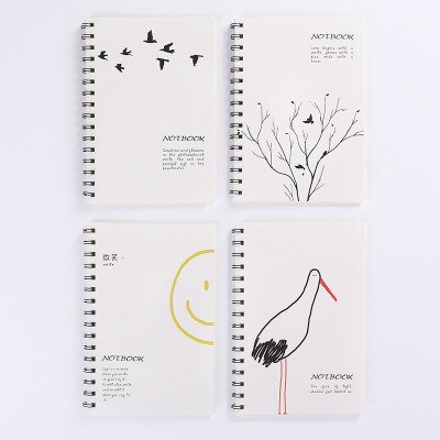 Sakura Notepad Student Stationery Notebook Novelty Cartoon Coil Notebook Cute Notebooks Random Learning Office Supplies: Brown