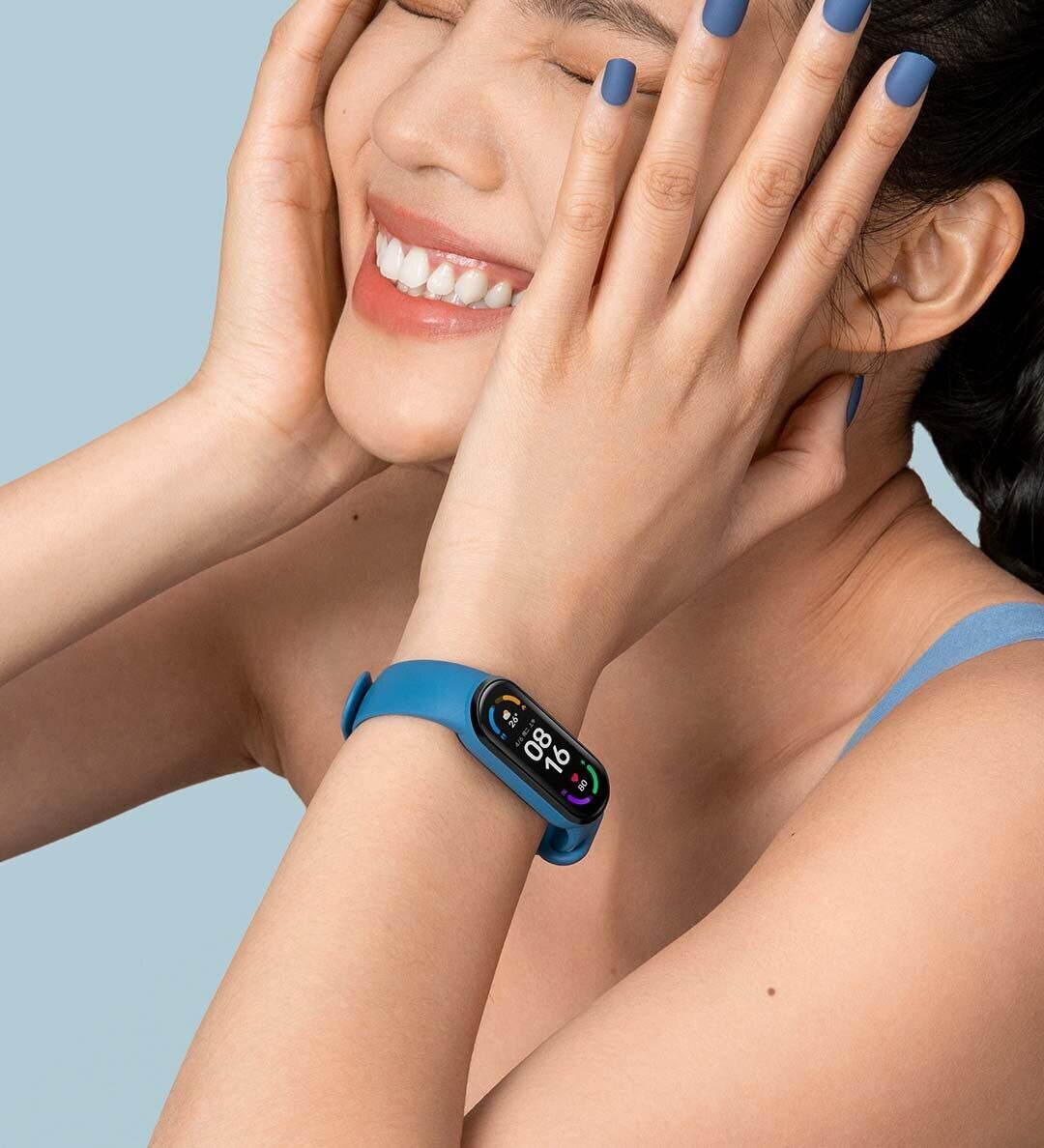 Xiaomi-pulsera inteligente Mi Band 6, reloj con Monitor de ritmo cardíaco, oxígeno en sangre, AMOLED, 1,56 Original, disponible