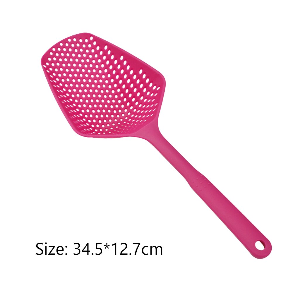 Zeef Zuignap Keuken Tool No-Stok Afvoer Colanders Schop Theepot Lekkende Lepel Keuken Koken Levert: Rose Red