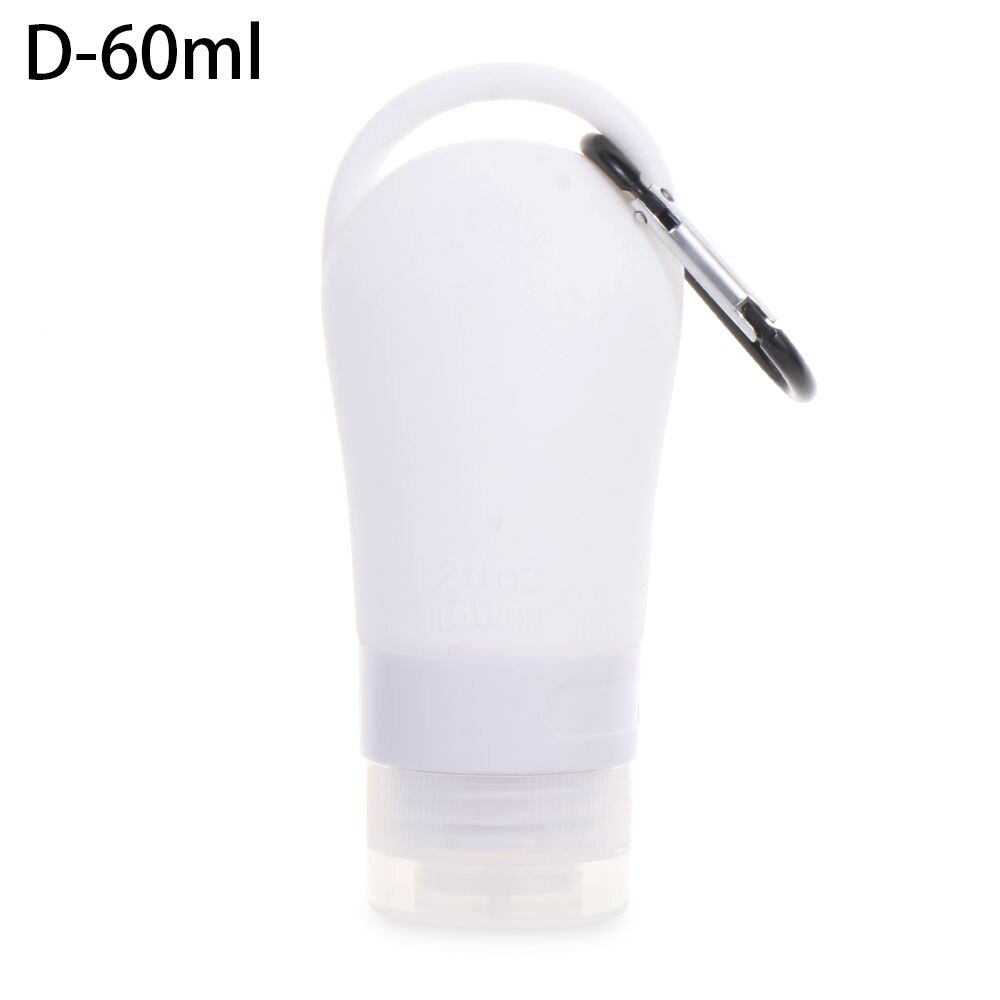 Shower Gel Shampoo Portable Hand Washing Hook Silicone Bottle Sub-bottling Tube Empty Bottles Squeeze Container: D-38ml
