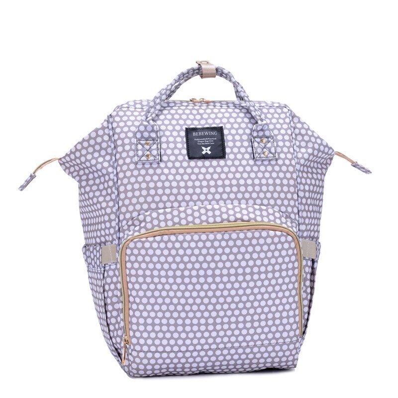 Mummy Maternity Nappy Bag Large Capacity Nappy Bag Travel Backpack LX9F: Ivory