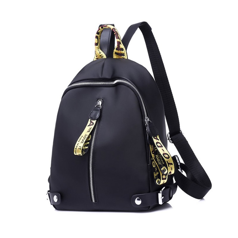 lässig Rucksack Frauen Schwarz Oxford Schule Taschen für Jugendliche Mädchen Wasserdichte Nylon Reise Rucksack Weiblichen