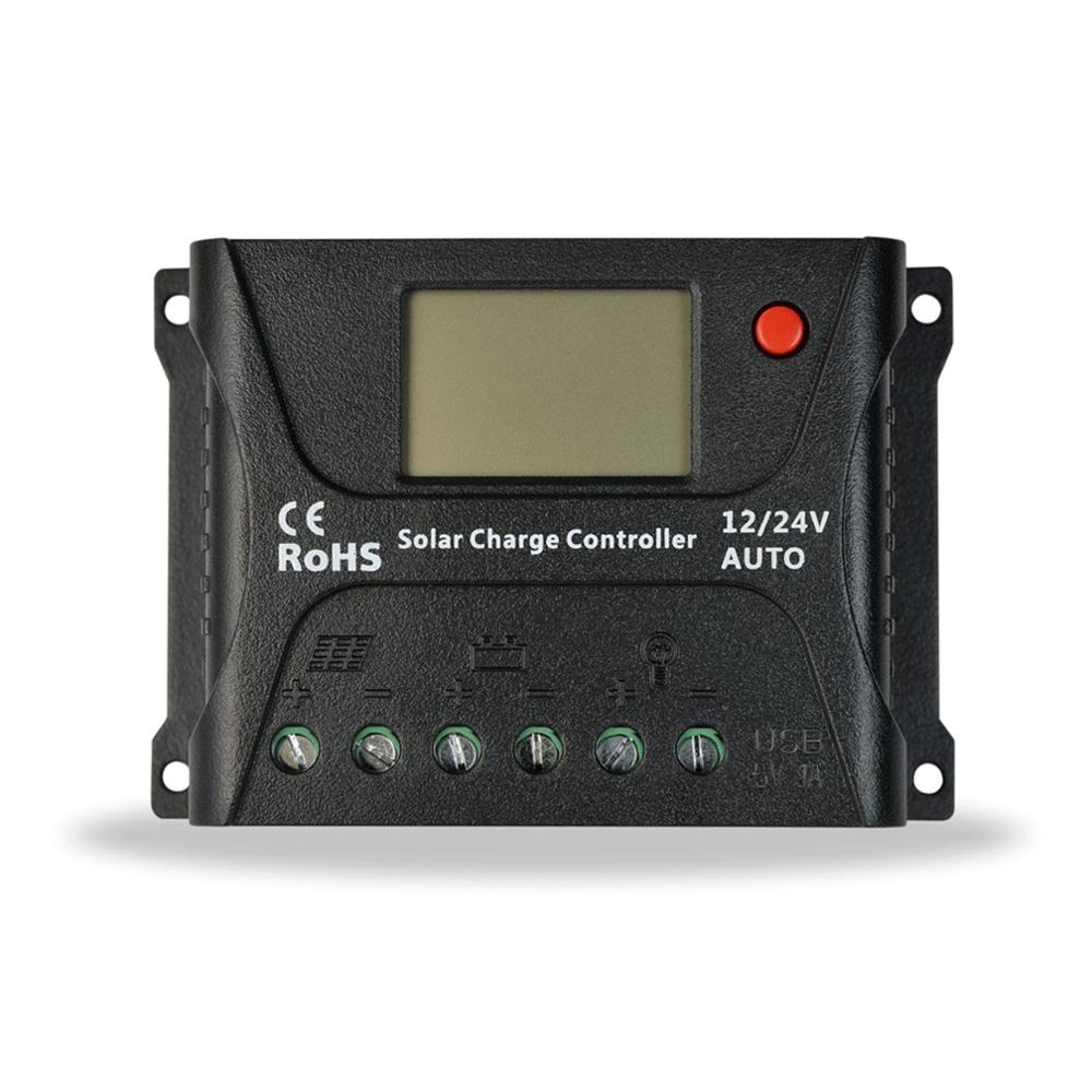 Solar Charge Controller for Solar Panel with CE Rohs Certificated PWM Intelligent Controller 12/24V: Default Title