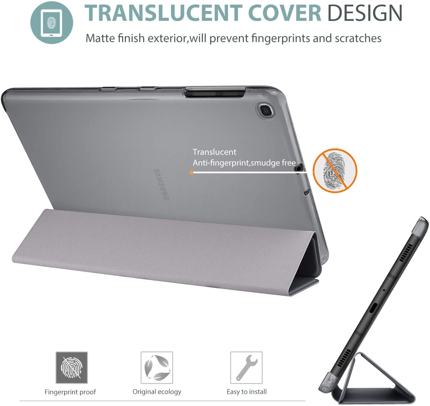 Tablet case for Samsung Galaxy Tab A 10.1 T580 T585 Smart Auto Sleep cover Tab A A6 10.1 SM-T587 capa Slim Protective Shell