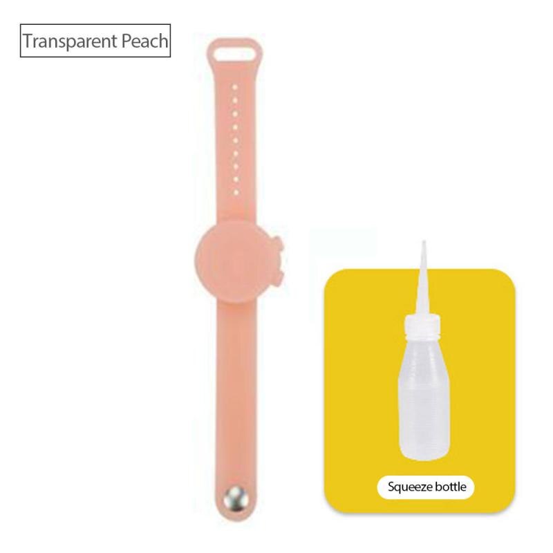 Portable Wristband Hand Dispenser Hand Sanitizer Dispensing Silica gel Wearable Dispenser Pumps Disinfecta Wristbands Hand Band: F