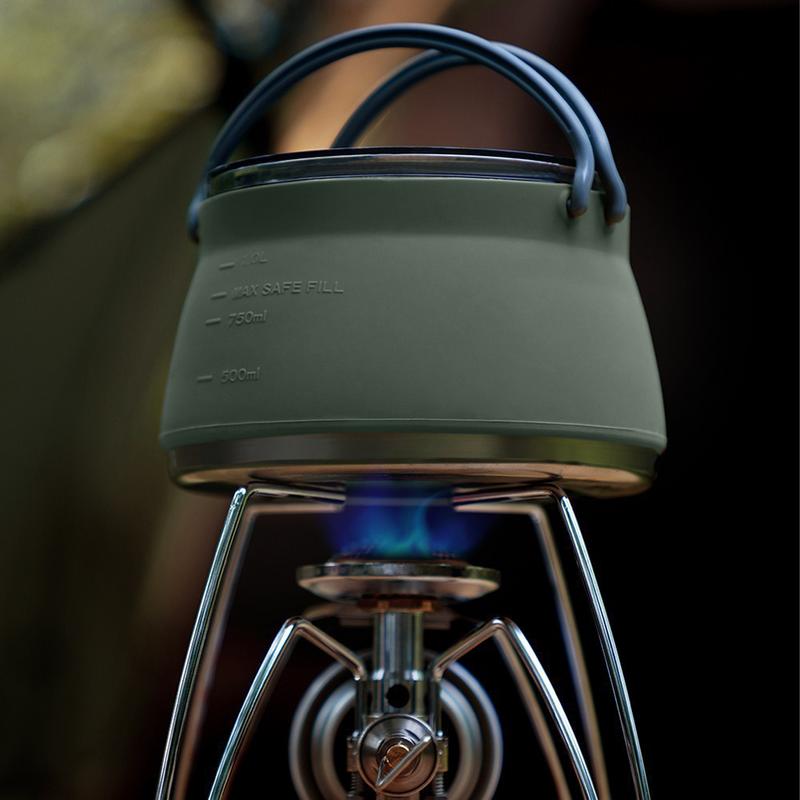 Opvouwbare Koffiepot Siliconen Reisketel Pot Opvouwbare Outdoor Camping Waterkoker Draagbare Camping Camping Koffiepot Voor Buiten Kamperen
