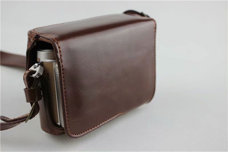 Étui en cuir Pu avec sangle pour appareil photo, sac de luxe pour appareil photo Olympus EPL9 E-PL9 EPL10 14-42mm, Mini pochette pour batterie ouverte,