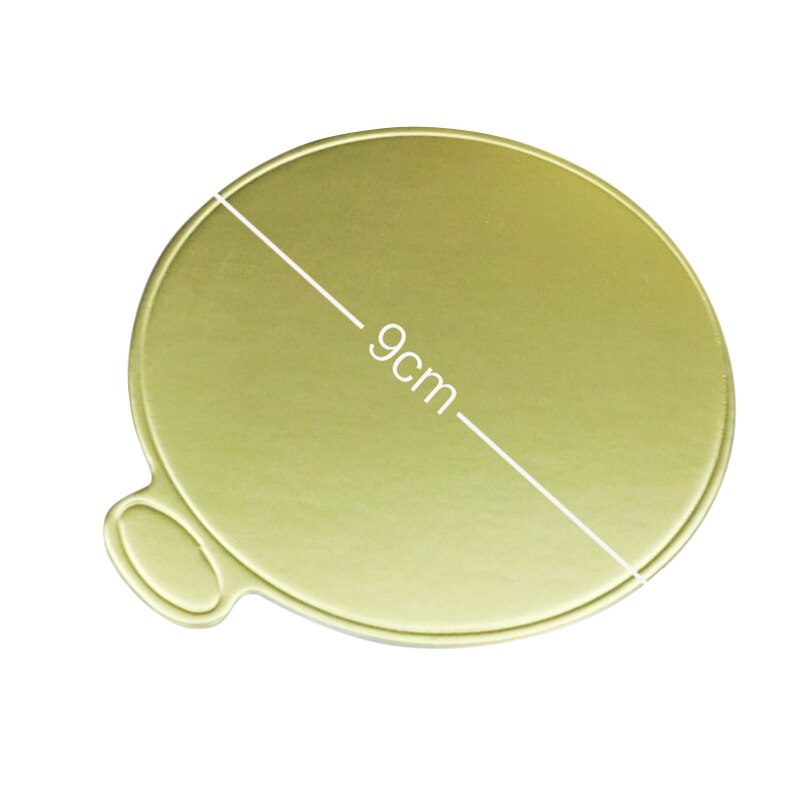 100 Stks/set Mousse Cake Boards Goud Papier Dessert Display Tray Verjaardag Bruiloft Cake Decoratieve Tools RT99