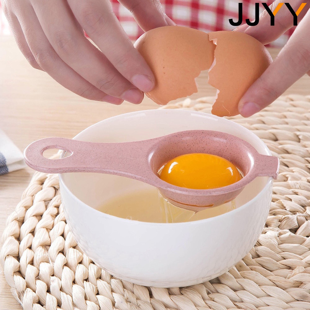 JJYY cocina huevo blanco DIY separador titular tamiz divertido divisor Stonego herramienta de cocina accesorios para hornear